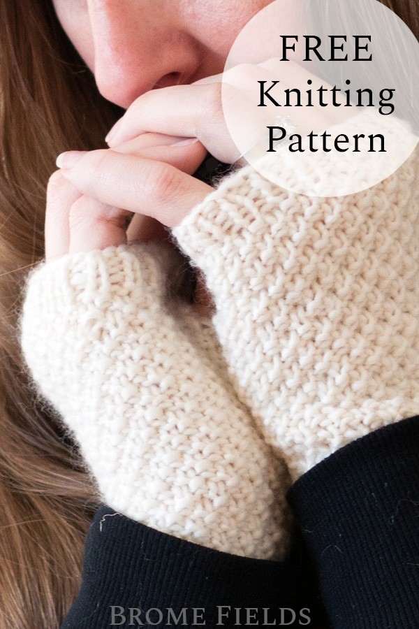 Fingerless Gloves Knitting Pattern : Love : Brome Fields