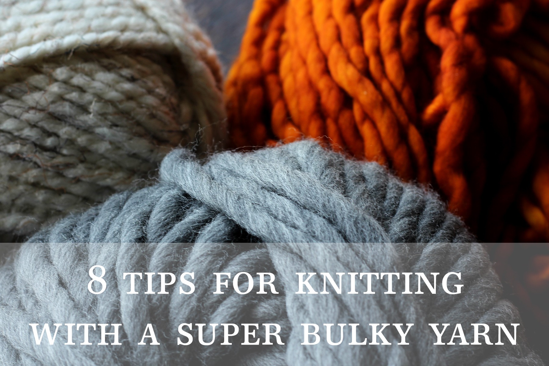 How to Knit with Super Bulky Needles 