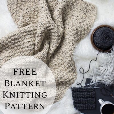 Easy Chunky Blanket Knitting Pattern : LoveMe : Brome Fields