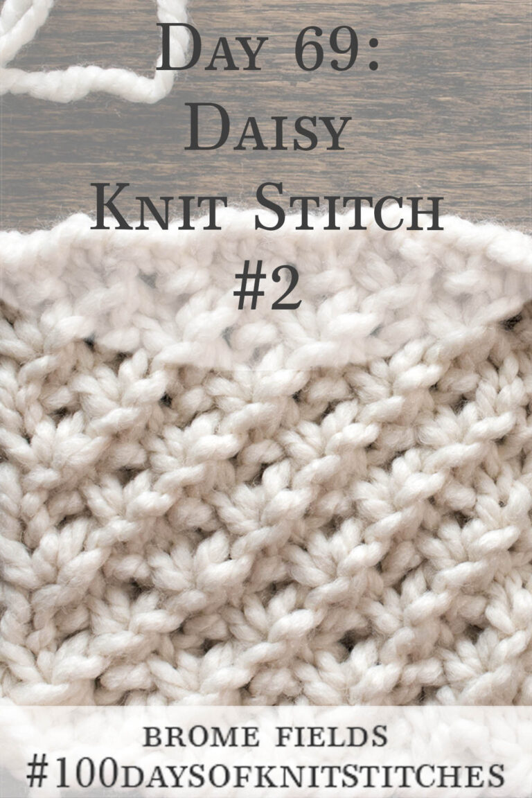 Daisy Advanced Knitting Stitch Patterns : Brome Fields