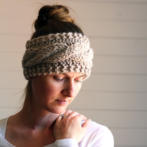 FREE Friendship Cable Headband Knitting Pattern Video Tutorial Brome