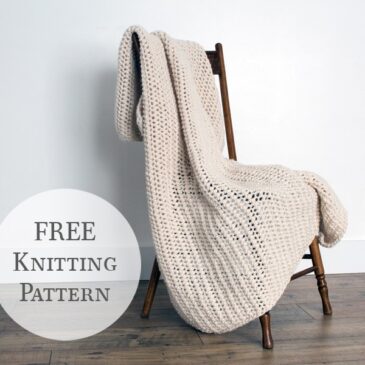 {FREE} Blanket Knitting Pattern : Warm & Cozy - Brome Fields