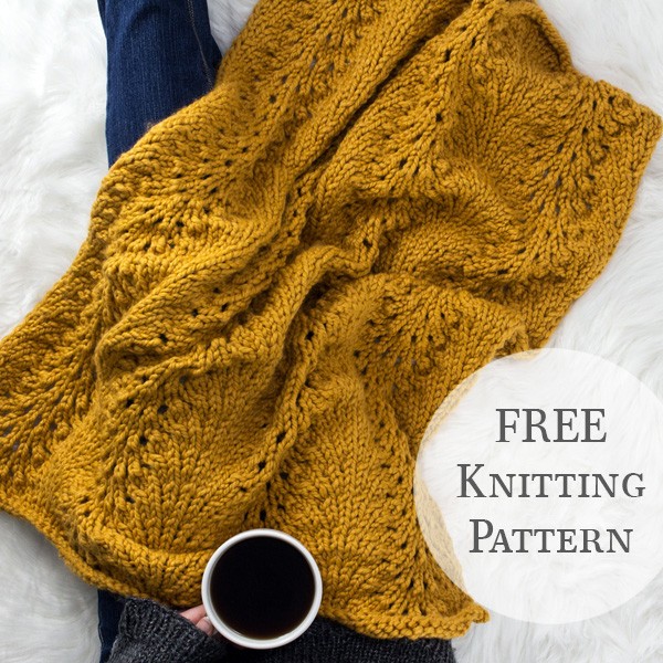 Fan & Feather Blanket Knitting Pattern : Boundaries : Brome Fields