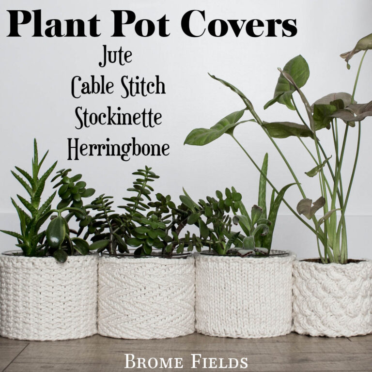 Top 10 Knit Stitches for a Basket or Plant Cover!