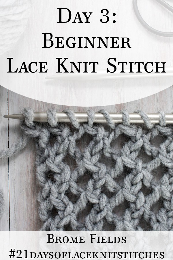 How to Knit Lace Mesh Stitch – Knitwise Girl