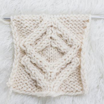 Day 21 : Double Diamonds Cable Knit Stitch : #21daysofcableknitstitches ...