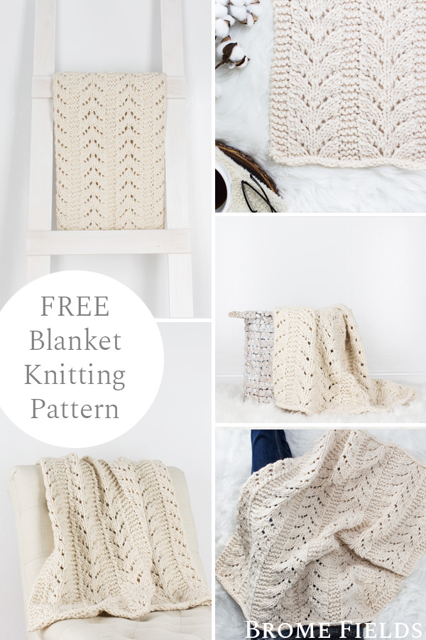 {FREE} CARING : Heirloom Blanket Knitting Pattern - Brome Fields