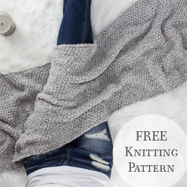 Blanket Scarf Knitting Pattern : Tenderness : Brome Fields