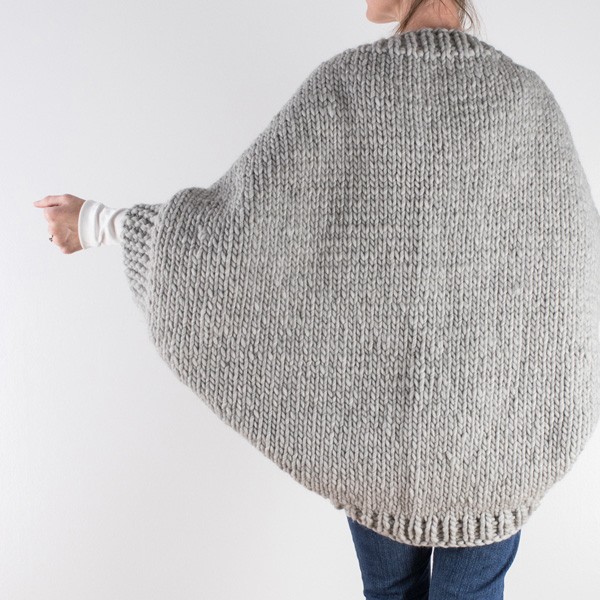 Scoop Shrug Knitting Pattern : Decisiveness Super Bulky : Brome Fields