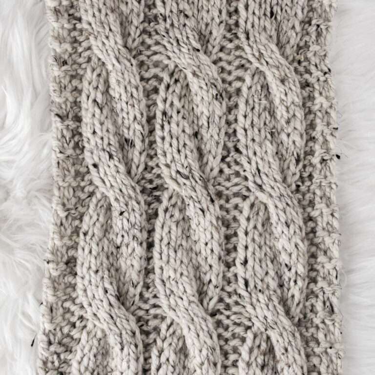 Cable Infinity Scarf Knitting Pattern : Brome Fields