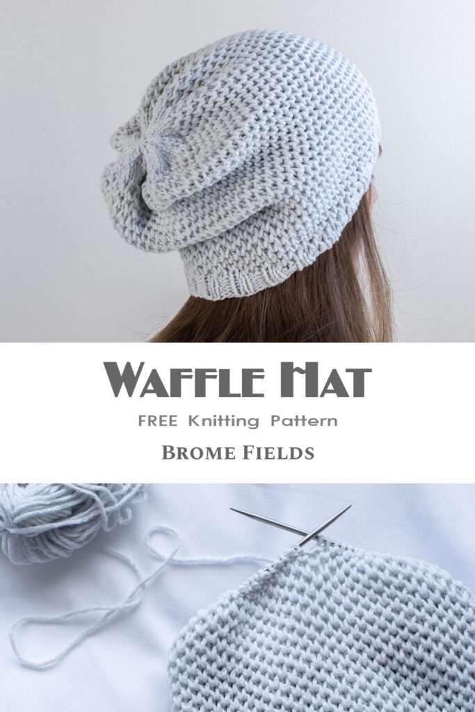 Waffle Stitch Knit Hat : Start Knitting Now