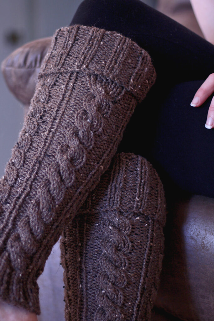 Cable Knit Leg Warmers : Free Knitting Pattern : Brome Fields
