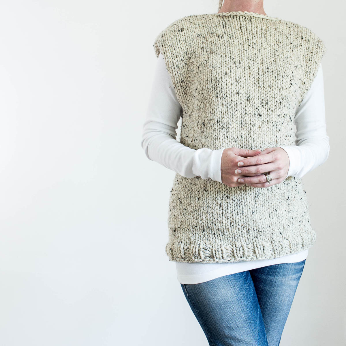 Chunky Knit Tank Top Pattern : Brome Fields : Free Knitting Pattern