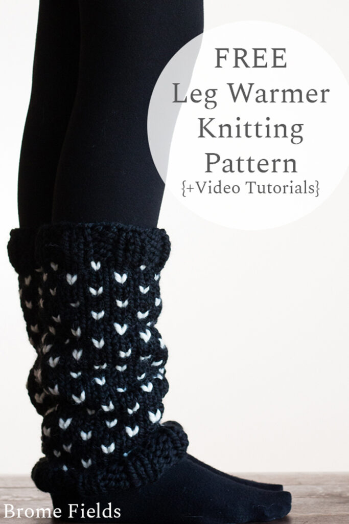 Fair Isle Leg Warmers Knitting Pattern : Brome Fields