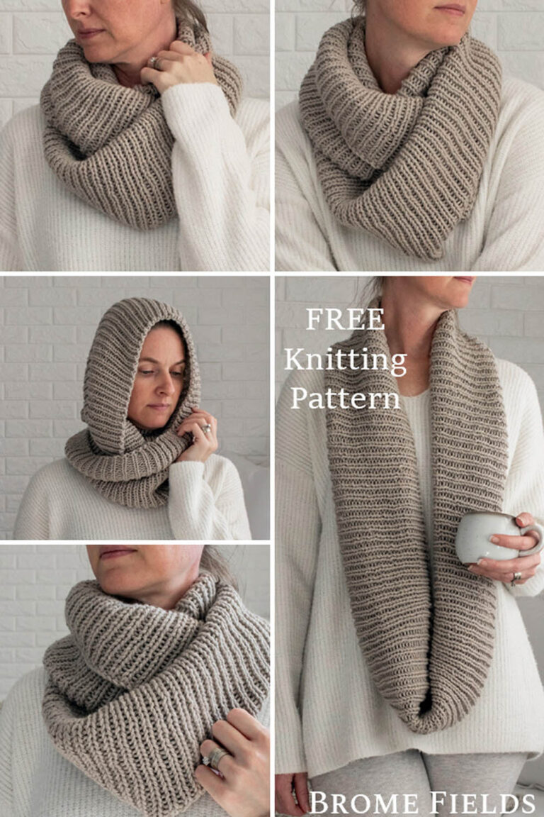 Infinity Scarf Knitting Pattern : Brome Fields