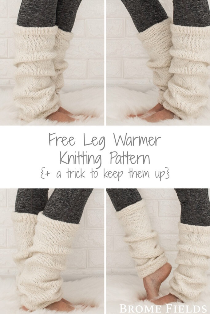 White Leg Warmers Knitting Pattern : Brome Fields
