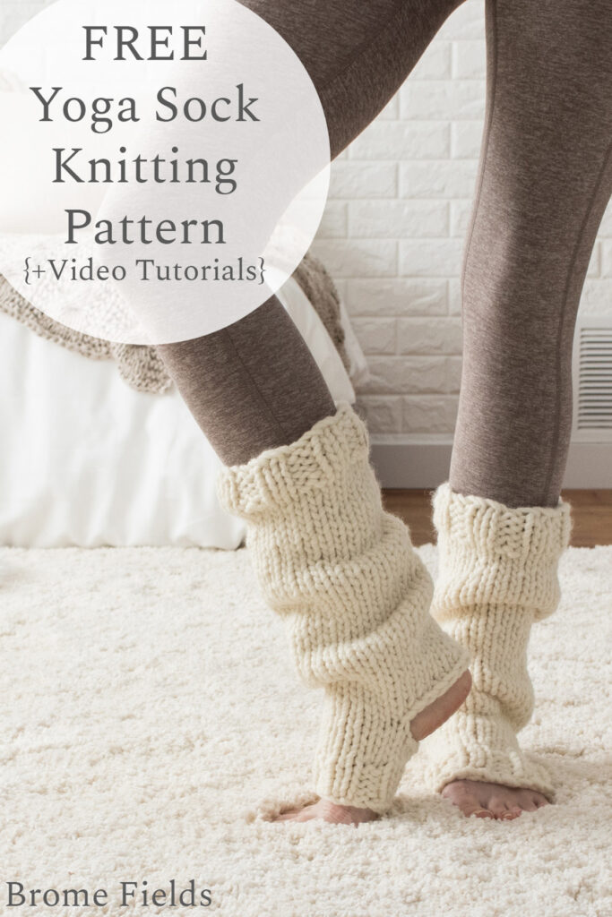 Yoga Sock Knitting Pattern : Brome Fields