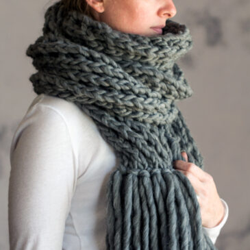 In Awe Scarf Knitting Pattern : Brome Fields
