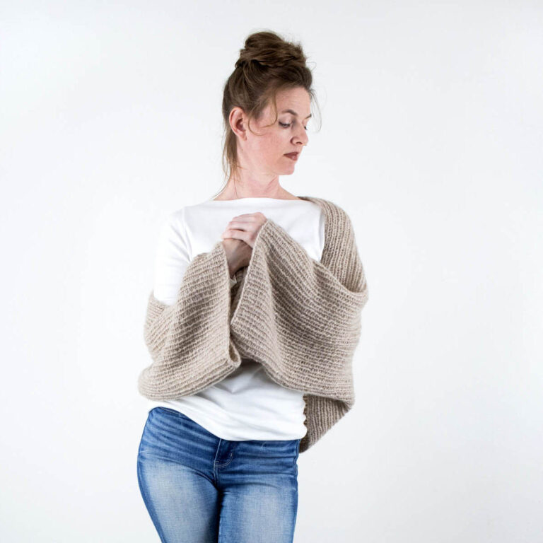 Oversized Crop Shrug Sweater