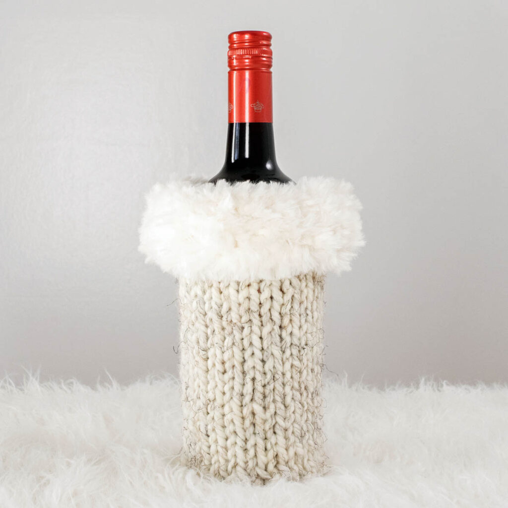 Christmas Wine Bottle Sweater Pattern: Brome Fields