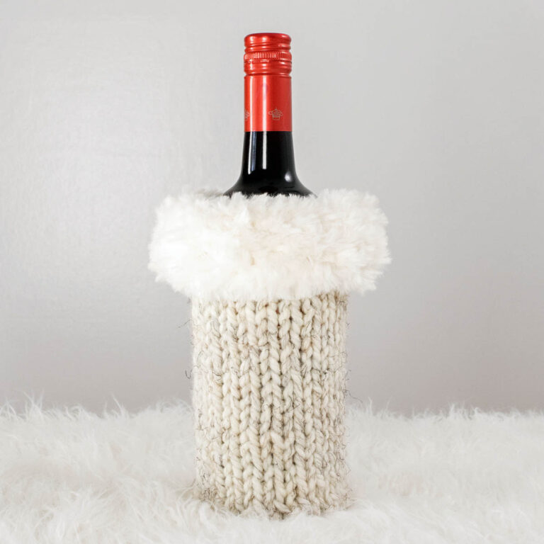 Christmas Wine Bottle Sweater Pattern