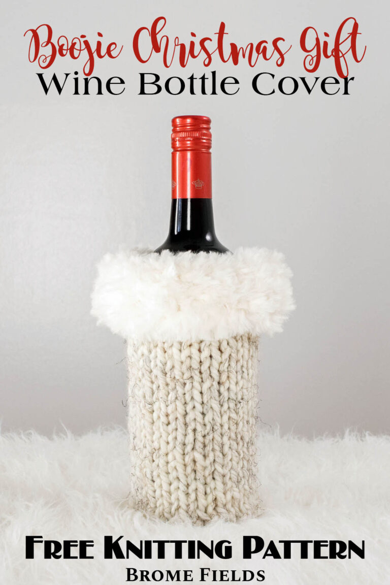 Christmas Wine Bottle Sweater Pattern: Brome Fields