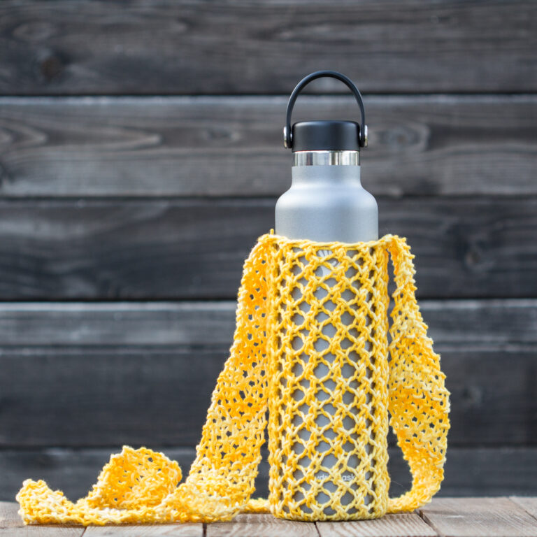 Knitted Water Bottle Holder Pattern