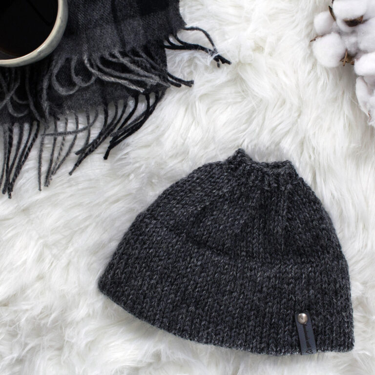 Trendy Messy Bun Hat Knitting Pattern