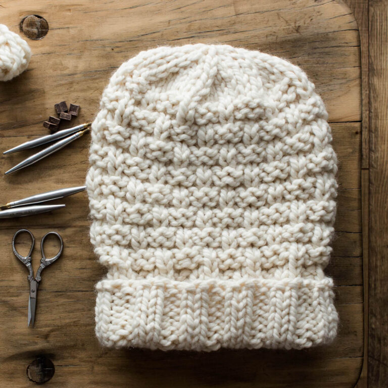 Slouchy Chunky Hat Knitting Pattern